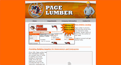 Desktop Screenshot of pagelumber.com
